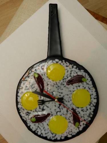 Часы-сковородка