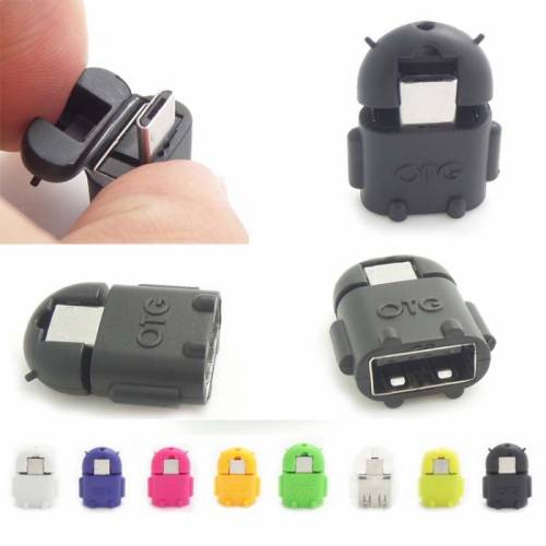  Адаптер Micro USB OTG android robot переходник