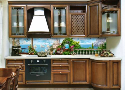 Стеновые кухонные фартуки