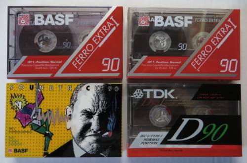 Запечатанные аудиокассеты BASF,TDK