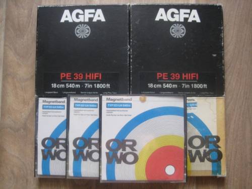 Магнитная лента  Orwo  , AGFA - 540м