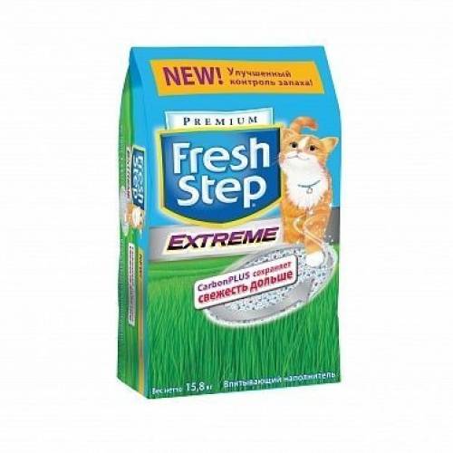 Наполнитель Fresh Step Extreme тройная защита впитывающий, 15,8 кг