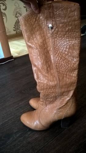 Продам сапоги из натуральной кожи!
