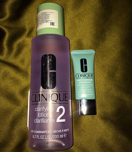 Clinique лосьон и крем для лица