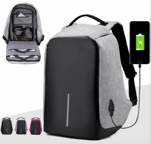 Рюкзак Антивор с Power bank Bobby