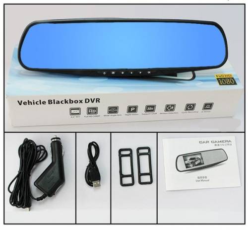 Зеркало видеорегистратор Car DVR Mirror - #1.0 с камерой заднего вида!