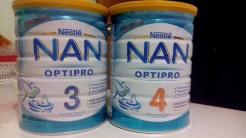 Смесь NAN 3 и NAN 4 по 800гр.