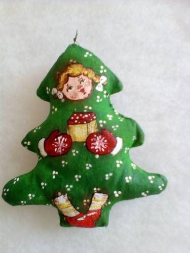 Ёлочка на  Новый год!  Кофейный  сувенир!