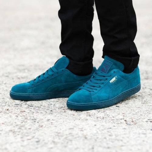 Puma suede бирюзовые