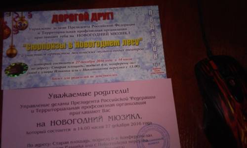 Билет на Новогодний мюзикл на Старой площади