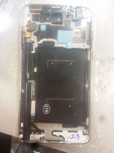 Экран (модуль) дисплей тач Samsung Galaxy note3 n9005 (черный, с рамкой)