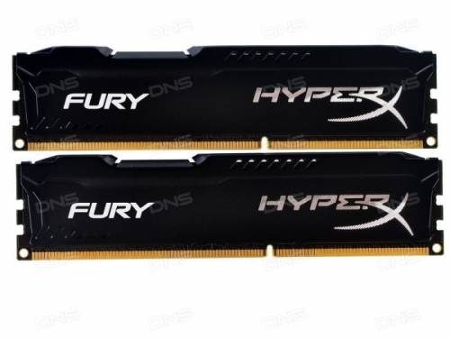 Оперативная память Kingston HyperX Fury Black Series [HX316C10FBK2/8] 8ГБ