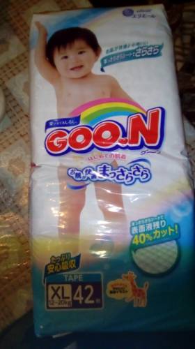 Подгузники Goon. Упаковка 42шт. XL  12-20кг