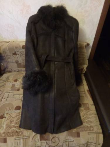 Дубленка женская из овчины ,XL,бренд Silversia