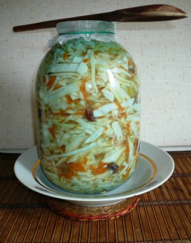 Эко. Целебная квашеная капустка с медом.