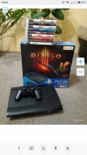 Игровая приставка  Sony PlayStation3, 500 GB в хорошем состоянии с дисками