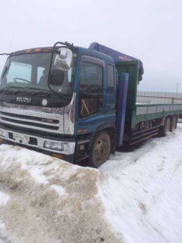 Продается бортовой грузовик с манипулятором Isuzu GIGA