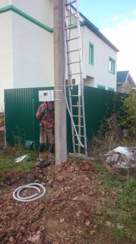 Установка опор лэп элетромонтаж вл