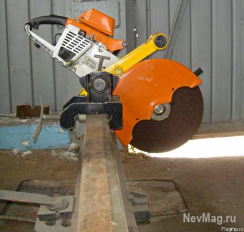 Станок рельсорезный РР-80 бензодвигатель STIHL TS-800   