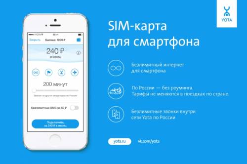ПОСТОЯННО В НАЛИЧИИ СИМ- КАРТЫ ЙОТА