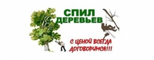 Спил деревьев любой сложности