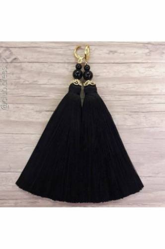  Серьги-кисти(черные 76-30)	 Артикул: kist_76-30	