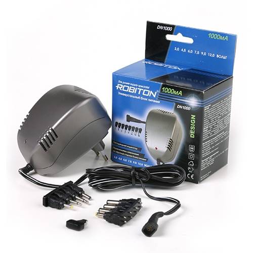 Блок питания Robiton DN1000, 3-12В,1 А