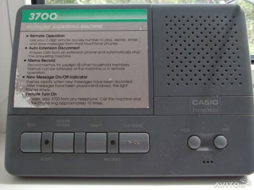 Автоответчик Casio model 3700