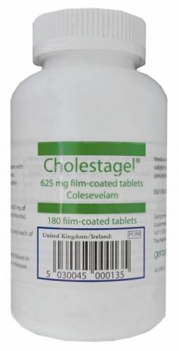 Cholestagel 625mg 180 , Англия