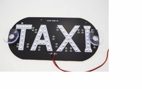 Светодиодная табличка на лобовое стекло“TAXI“