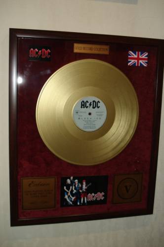 Подарочный интерьерный винил в раме ( gold vinil )