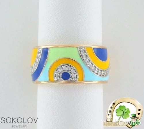 Серьги и кольцо Sokolov