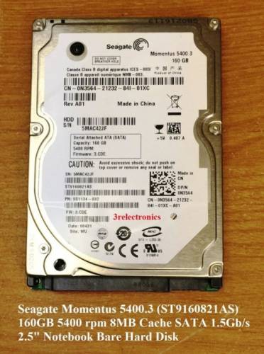 Жесткий диск для ноутбука Seagate Momentus 5400.3 ST9160821AS 160 Гб 