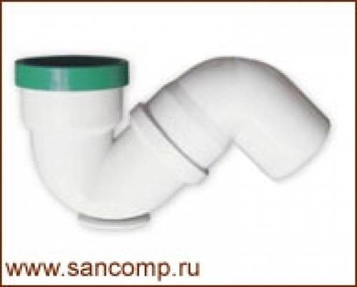 Сифон для чаши генуя косой под 45 градусов
