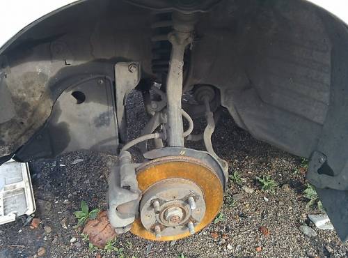 Диск тормозной передний левый на Honda Civic EF2 D15B