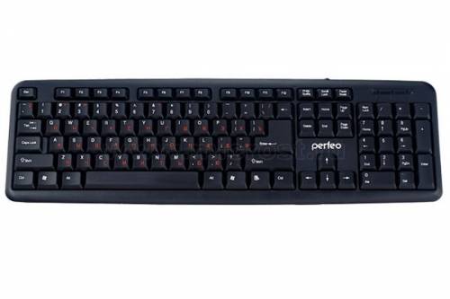 Клавиатура проводная Perfeo classic PF-6106 Black usb 104 14 клавиш