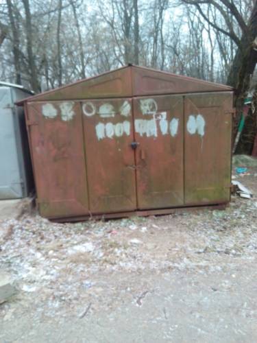 Металлический гараж в кооперативе плавильщик