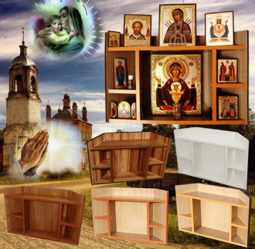Угловая полка для Иконы