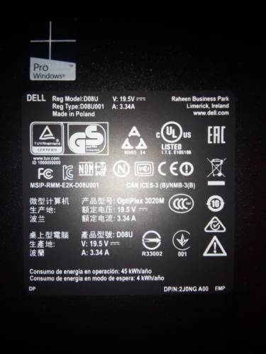 Продам компьютер dell OptiPlex 3020m