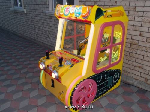 Детский игровой автомат экскаватор