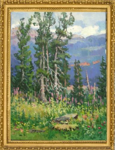 	 Картина “ Ергаки“х.м 30 х 40 В. Швецов 2017г