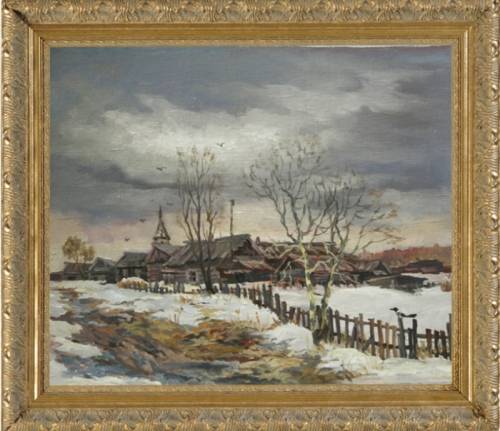	 Картина“ К весне“х.м. 30х40 В. Швецов