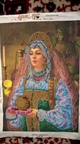 Картина Василиса бисером