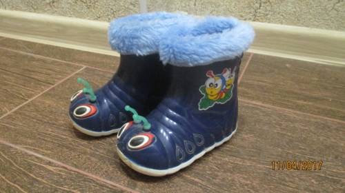 Резиновые сапожки утепленные.
