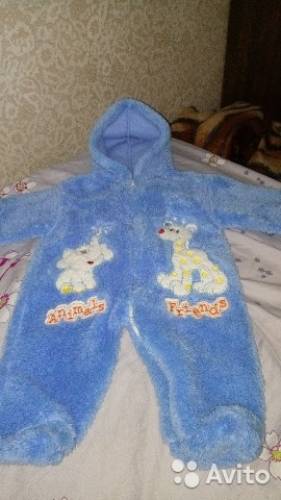 теплый комбезик, шапочка,костюмчик 