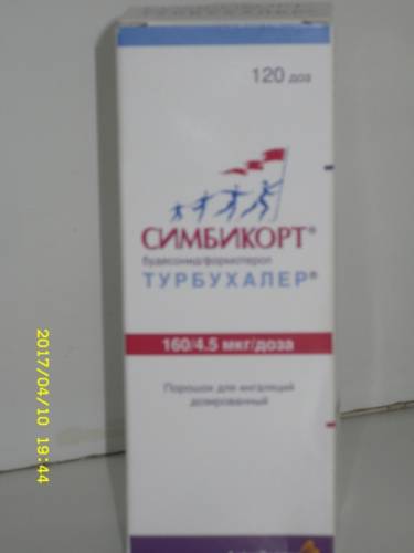 Ингалятор “Симбикорт“ в упаковке