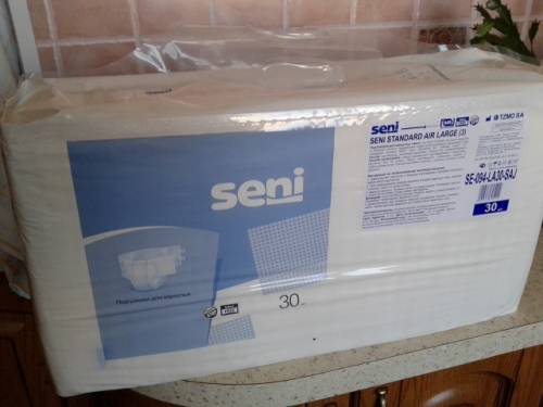 Подгузники для взрослых seni standard AIR large 3