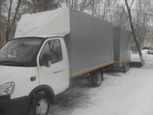 Грузоперевозки ГАЗ 3302(сцепка,тент)
