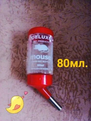 Поилка для хомячка или мышки   кормушка в подарок