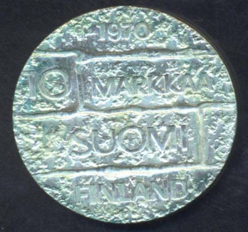  Серебро Финляндии 10 марок 1970,1971, 1975, 1977 г
